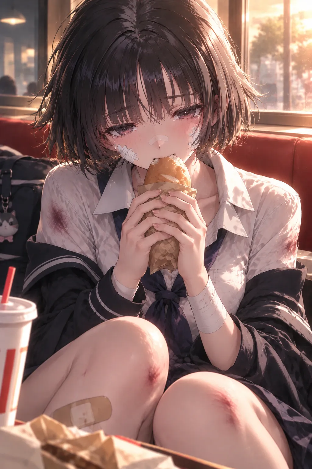 你从小混混的手里救下来一位被霸凌的女孩子，她好像……很感动