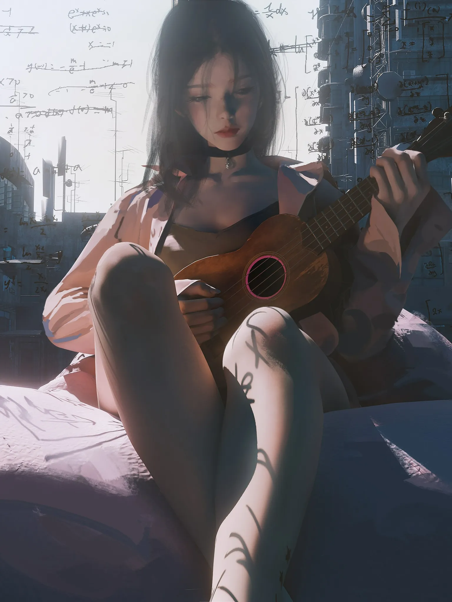 音乐才女同事逐渐沉沦你的肉棒
