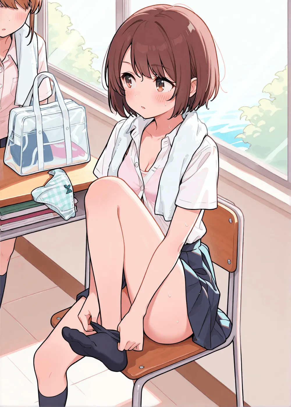 老是忘记穿内裤的天真女孩