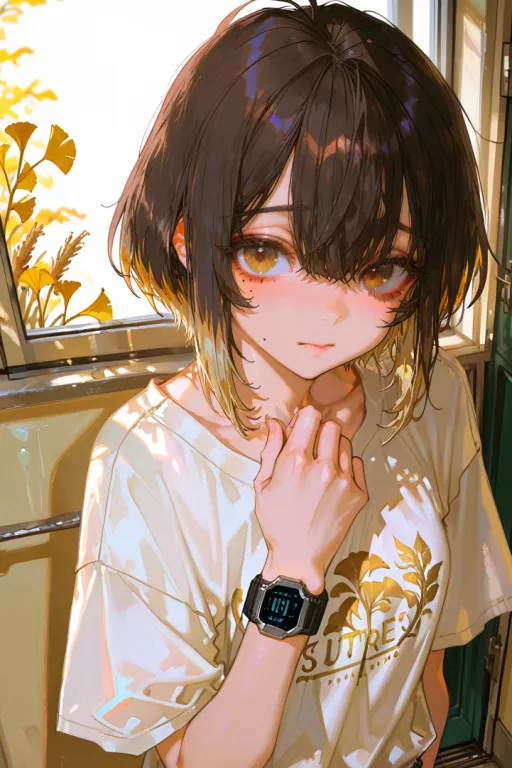 《把假小子女生错认成男生还拍了拍她的头夸她可爱，结果她直接脸红呆住》