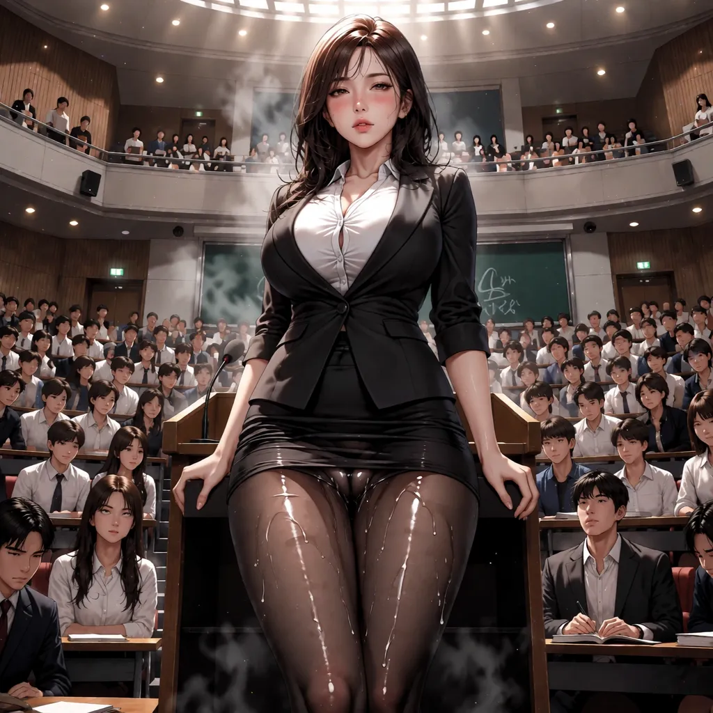 我变成了老师的蕾丝内衣内裤？她穿着我去上公开课